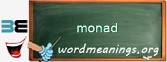 WordMeaning blackboard for monad